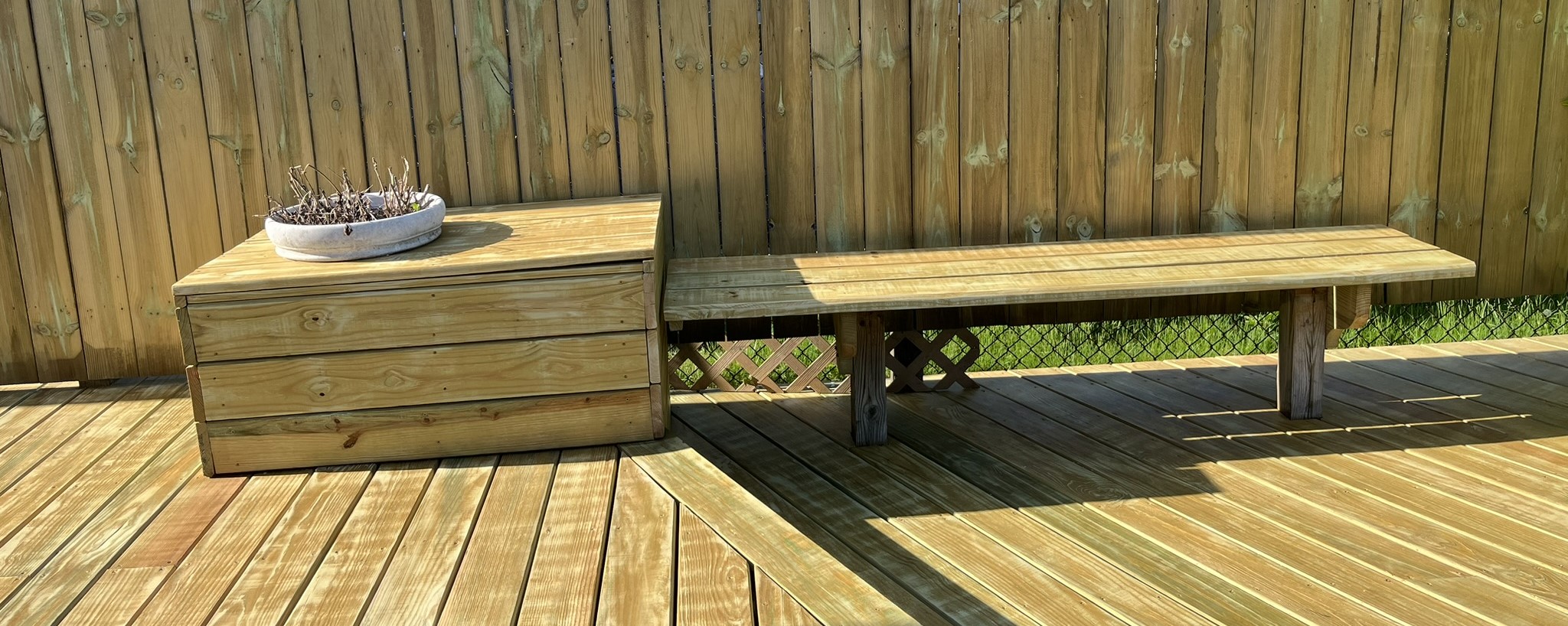 Beautiful wood deck installation