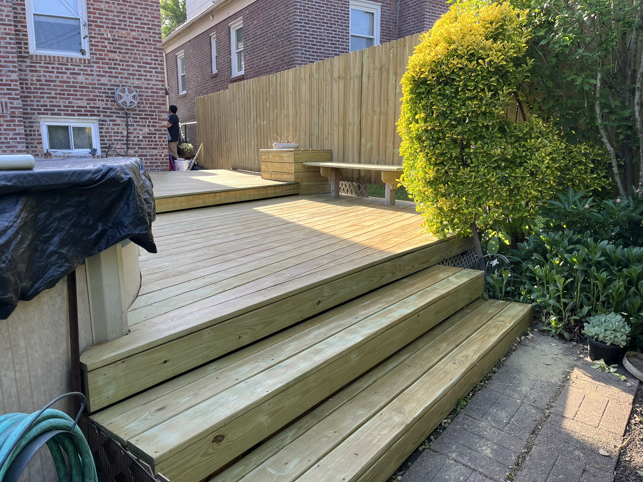 Pressure Treated Wood Deck - View 2