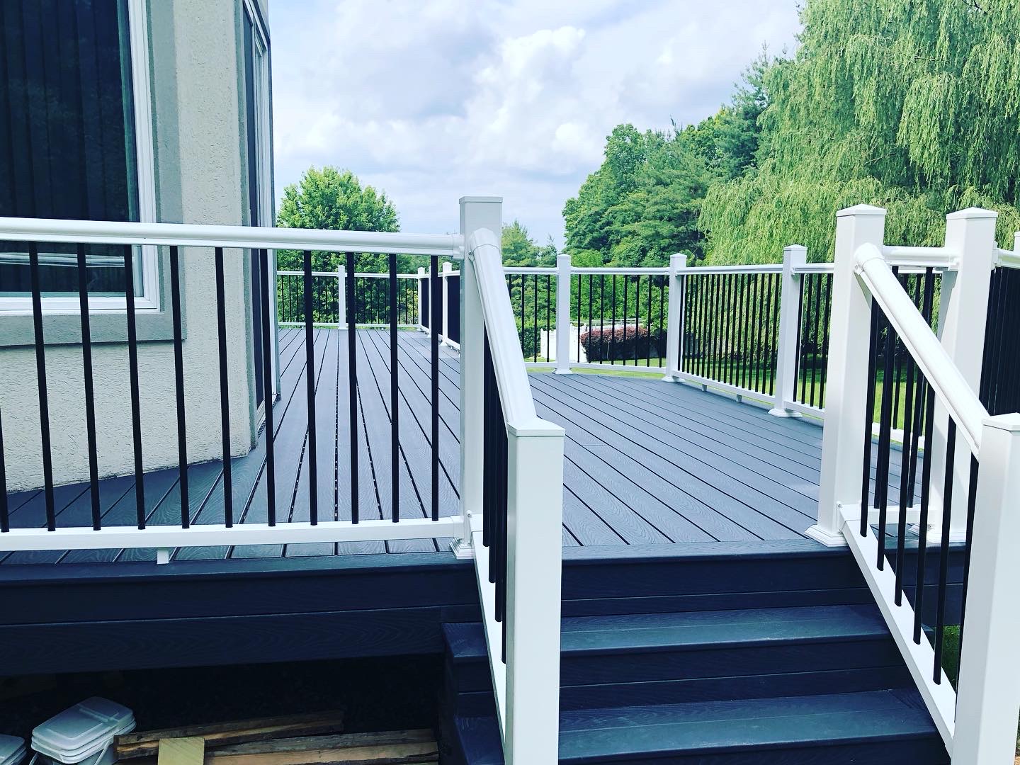 Beautiful custom deck installation